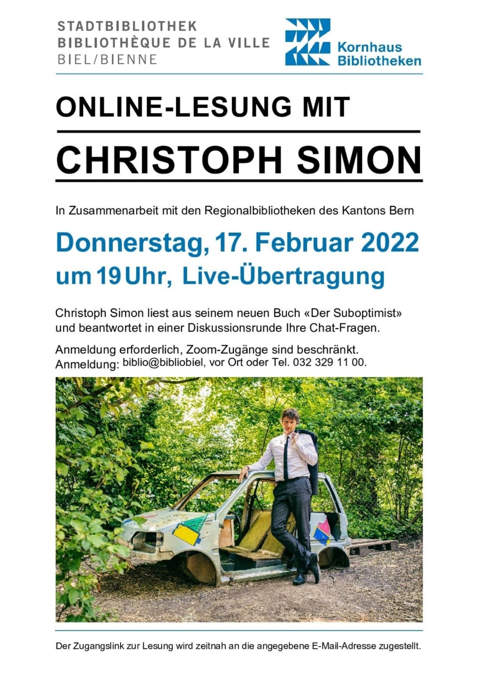 Online-Lesung mit Christoph Simon