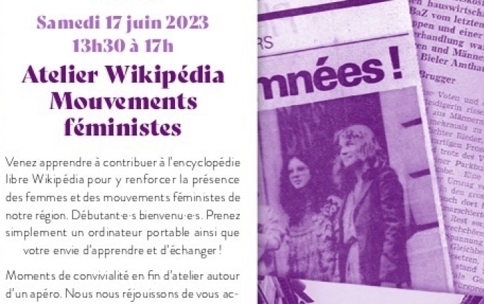 Atelier Wikipédia mouvements féministes