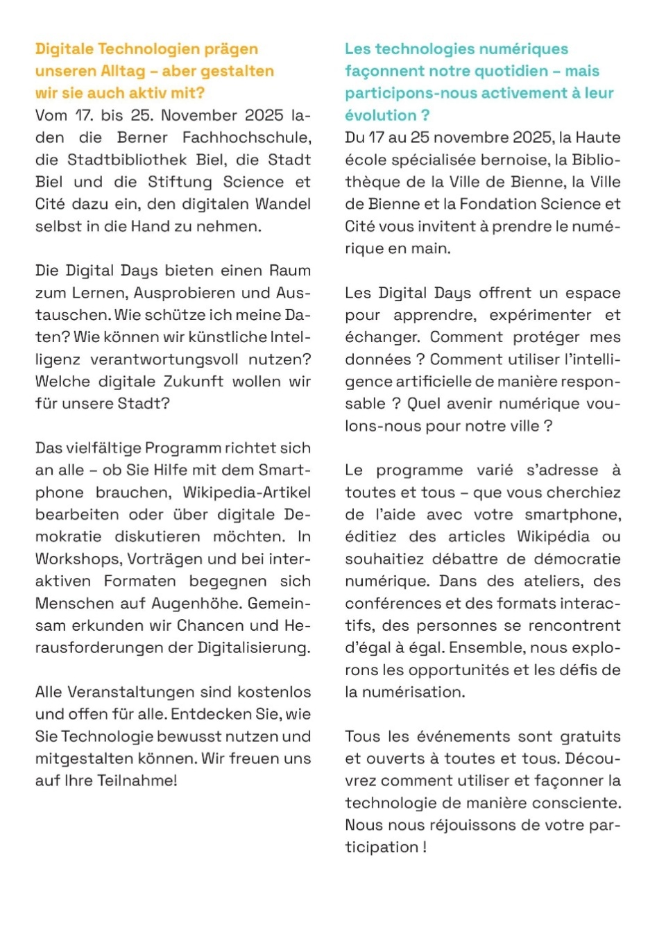 Biel digital | Bienne numérique