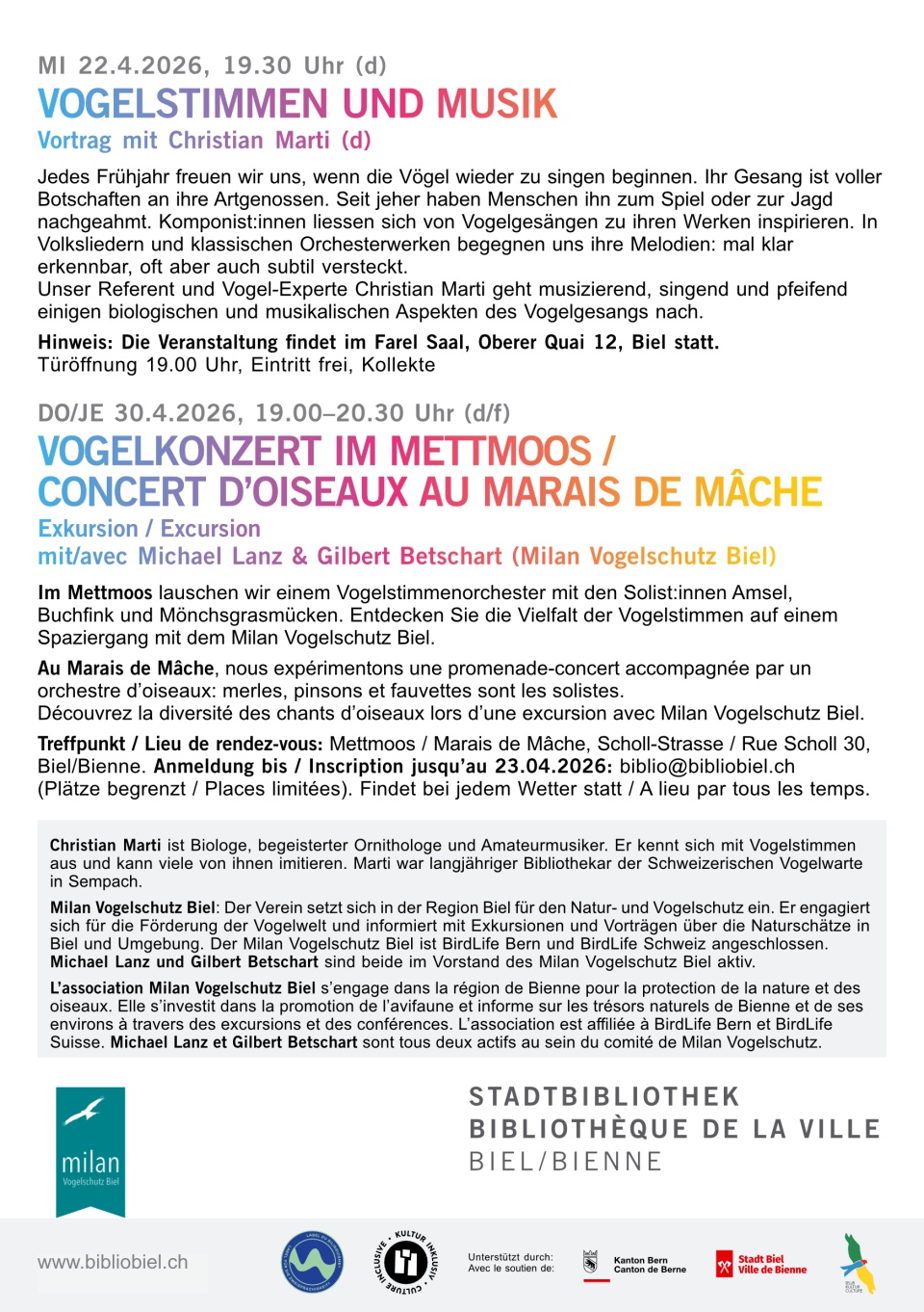 milan Vogelschutz Biel