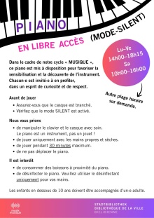 Piano en libre accès