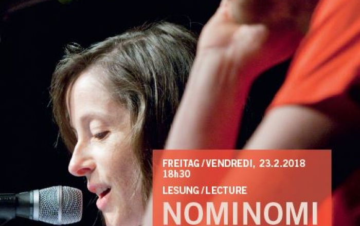 Lesung des Duos «NomiNomi», bestehend aus Noëlle Revaz und Michael Stauffer