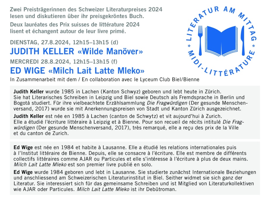 Literatur am Mittag | Midi-littérature